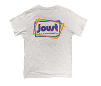 Joust Mens Fluro Logo Grey T-Shirt - 2