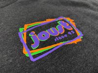 Joust Mens Fluro Logo Dark Grey T-Shirt - 3