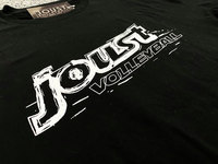 Joust Mens Retro Black T-Shirt - 2