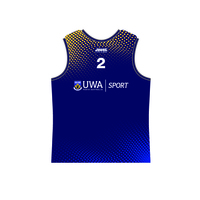 UWA Mens Beach Singlet - Navy - 2